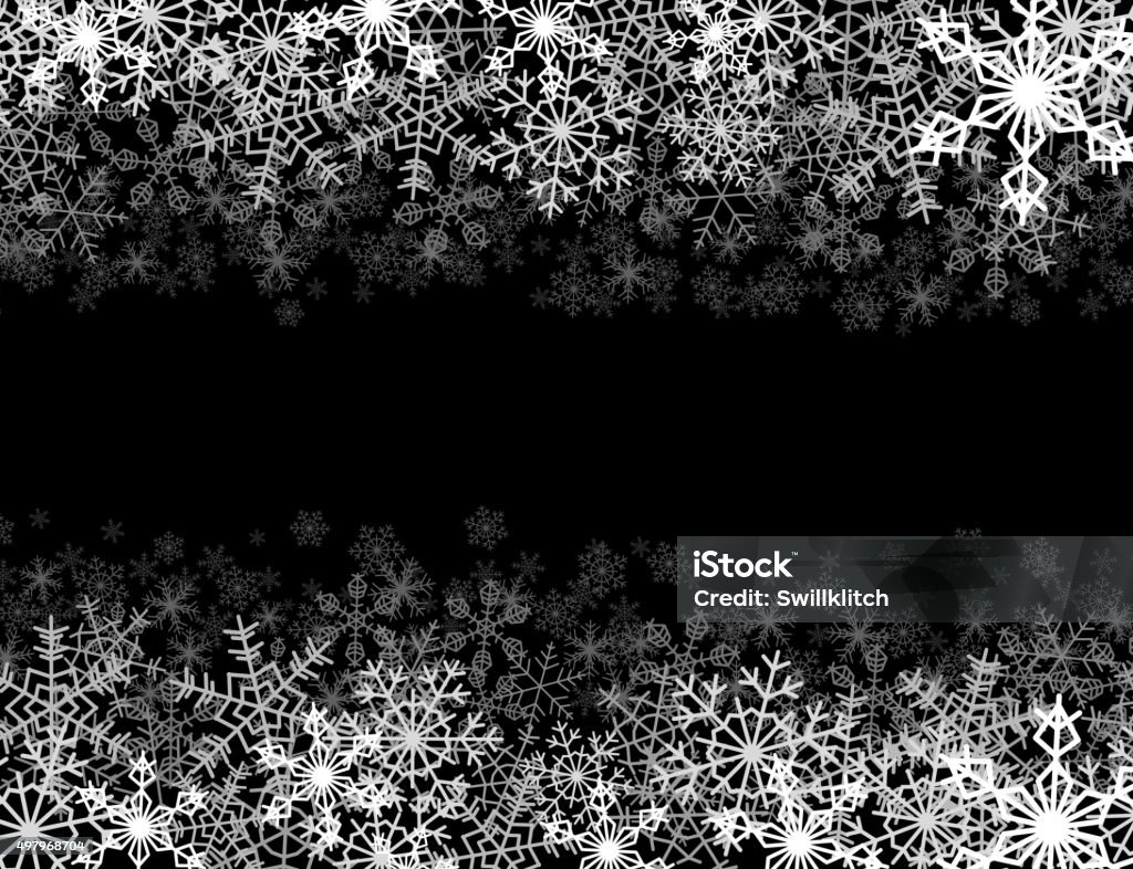 Snow Fall Frame Snowfall Frame Stock Illustration - Download Image Now - 2015, Abstract ...