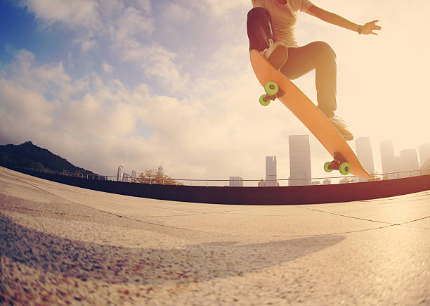 istock skateboarder skateboarding at  city 497970542