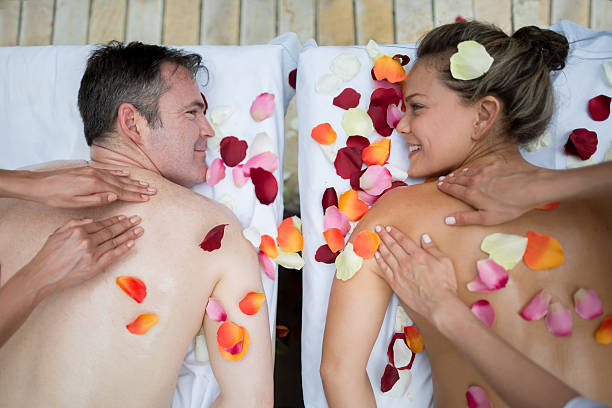 istock Couple at the spa 497971530