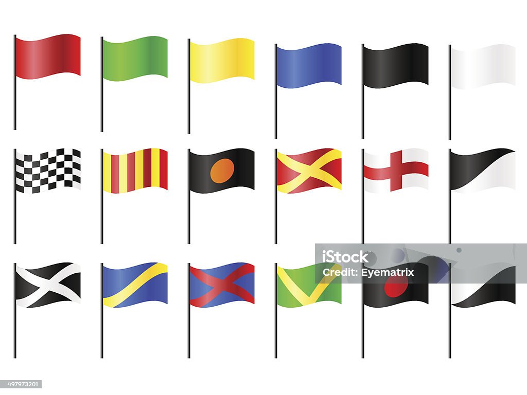 Flags Used In Racing Motor Racing Flags Stock Illustration - Download Image Now - Flag ...
