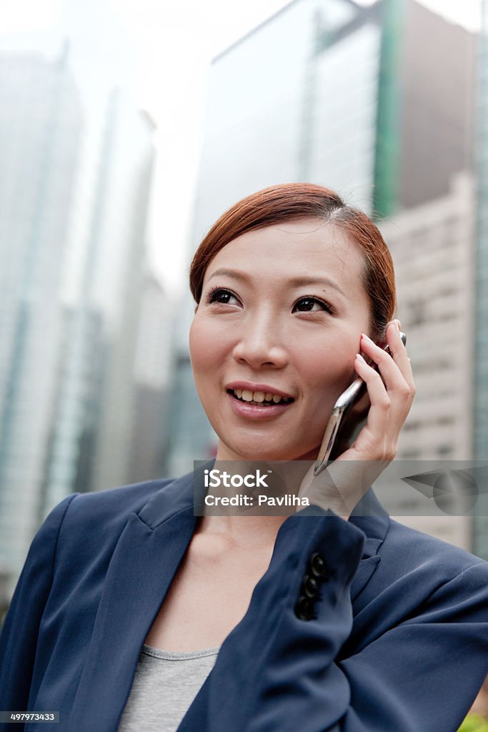 Geschäftsfrau in Hong Kong, China. - Lizenzfrei 2 International Finance Center Stock-Foto