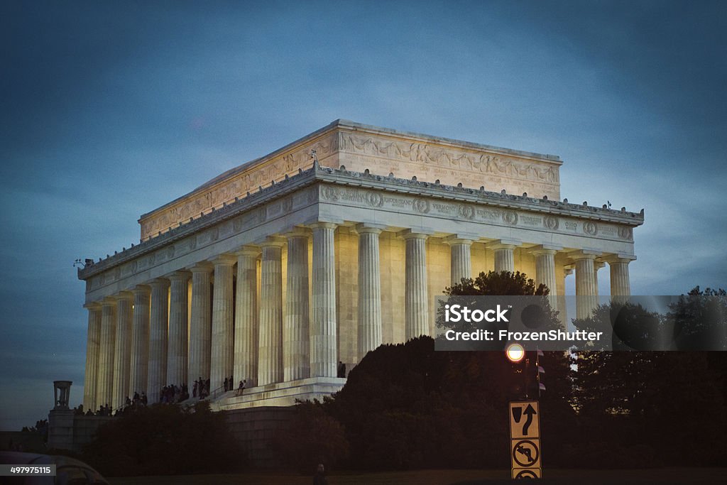El Presidente Lincoln Memorial in Washington, DC - Foto de stock de Ciudades capitales libre de derechos
