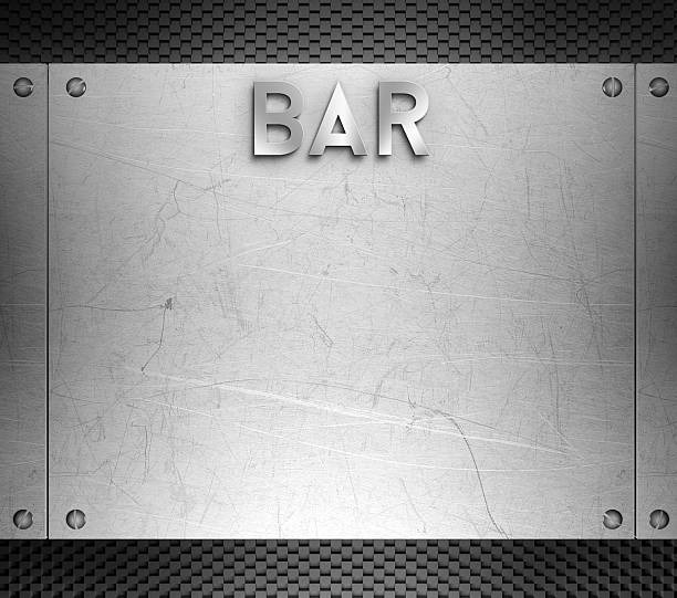 istock Bar menu concept on steel plate 497975207