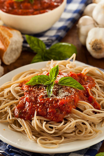 istock Homemade Spaghetti with Marinara Sauce 497975391