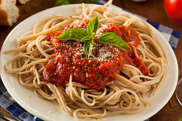 istock Homemade Spaghetti with Marinara Sauce 497975393
