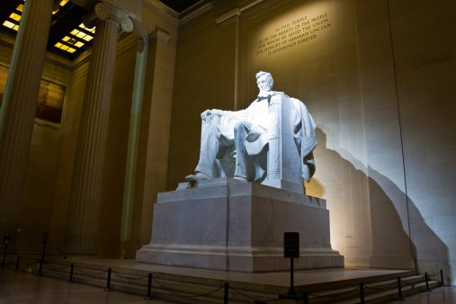 President Lincoln Memorial in Washington DC