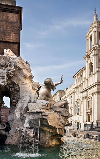 istock Fountain of the Four Rivers (architect Bernini) on Piazza Navona 497978407