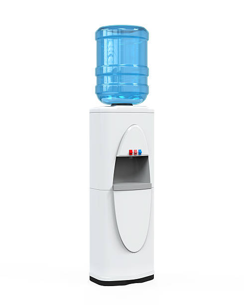 white distributeur d'eau - water cooler transparent isolated three dimensional shape photos et images de collection