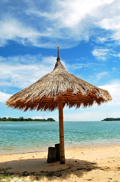 istock Umbrella on the Tropical beach 497979081