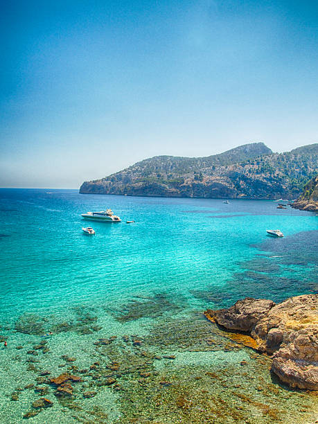 istock Boats and blue sea in Majorca 497979641