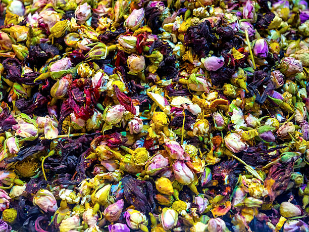 istock Tea flower mix for herbal tea 497979727