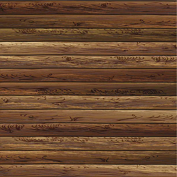 Vector illustration of Wood plank background