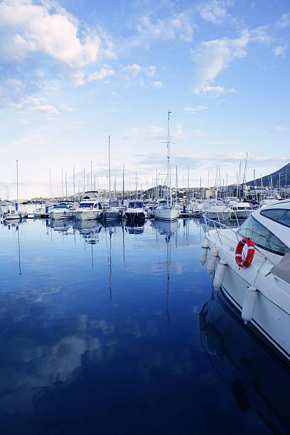 istock Beautiful blue marina in Mediterranean sea 497983538