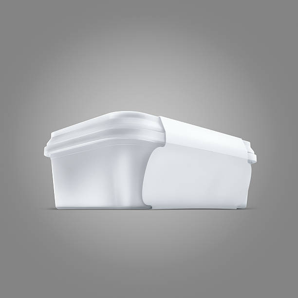 istock White bank for food on gray background 497983746