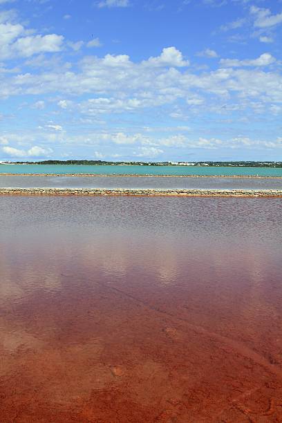 istock Ses Salines Formentera colorful saltworks horizon 497990274