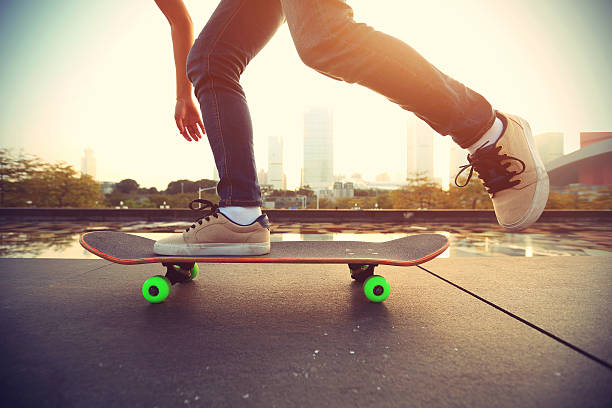 istock skateboarder skateboarding at  city 497990428