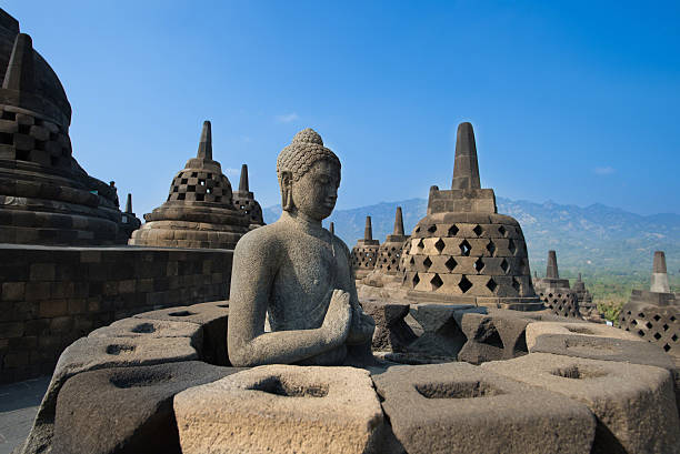 istock Buddha Statue at Borobudur Temple 497991642