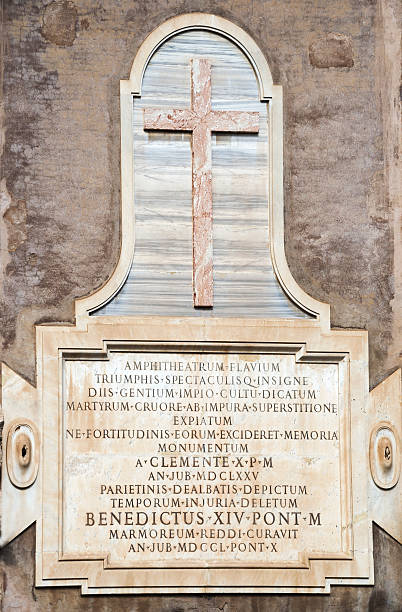istock Sign Amphitheatrum Flavium, Colosseum.Rome 497992163