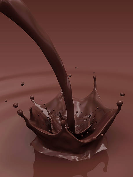 verser le chocolat splash - splashy splashing actions food and drink photos et images de collection