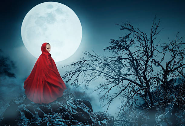 istock Little girl in a red gown 497994894