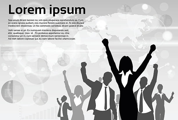 istock Business People Group Silhouette Excited Hold Hands Up Raised Arms 497995794