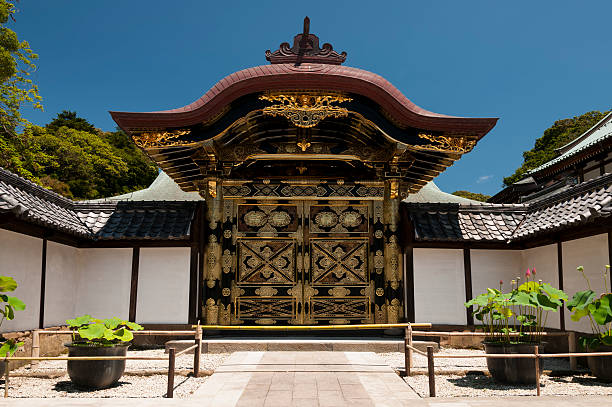 Karamon Chinese Gate at Zenchoji temple in Kamakura, Japan
