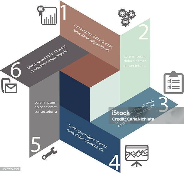 Starinfografiken Stock Vektor Art und mehr Bilder von Abstrakt - Abstrakt, Bericht, Blau