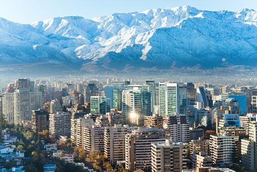 Santiago whhite cityscape