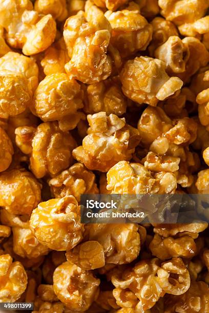 Homemade Golden Caramel Popcorn Stock Photo - Download Image Now - Brown, Candy, Caramel