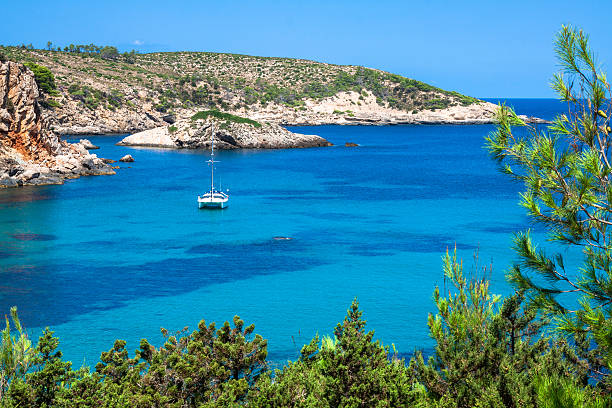 istock Ibiza Punta de Xarraca turquoise beach paradise in Balearic Isla 498014373