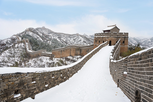 Beijing Jinshanling snow the Great Wall