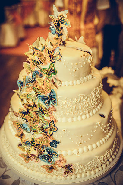 bolo de casamento - wedding cake wedding reception bouquet wedding - fotografias e filmes do acervo