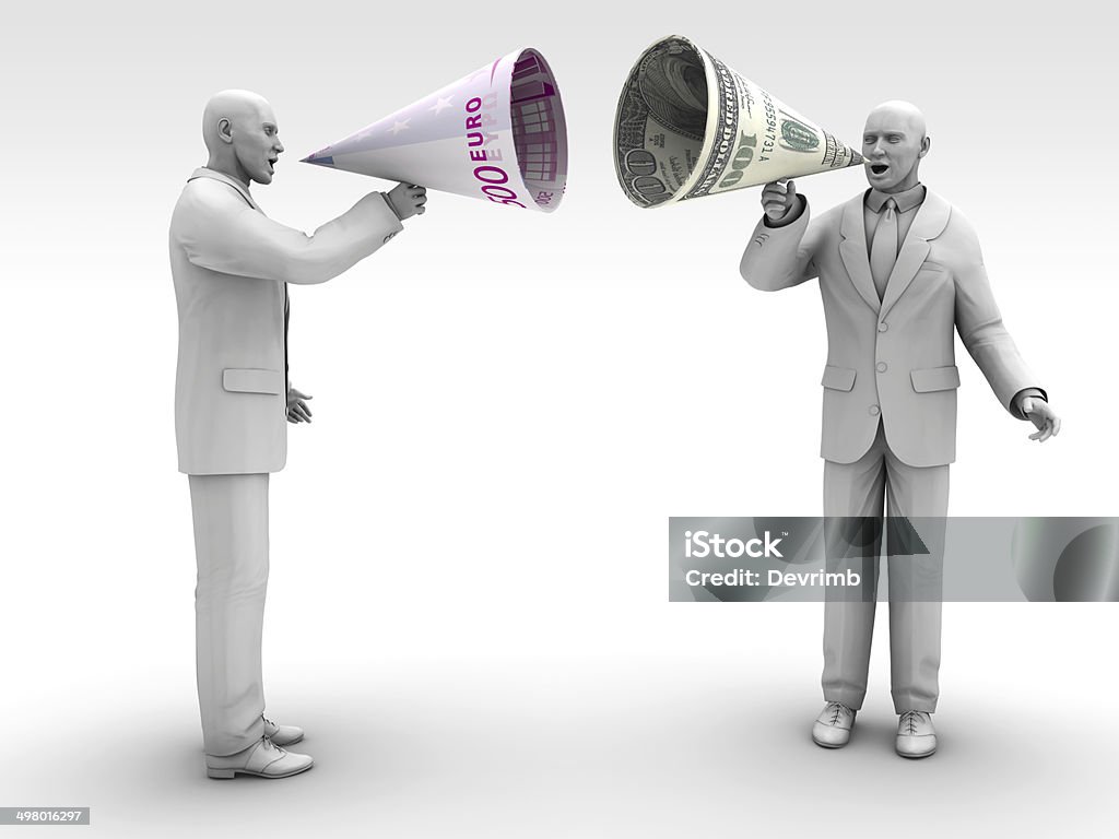 Finance Wars More money wins.. / Realistic 3D Image Adult Stock Photo