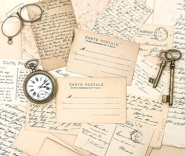 istock antique letters and postcards. ephemera 498016429