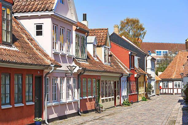 istock Old town with small streets in Odense 498016611
