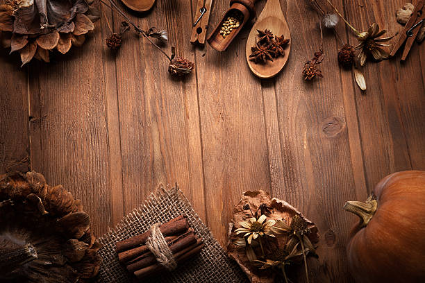 istock autumn background with fruits and spices 498016884