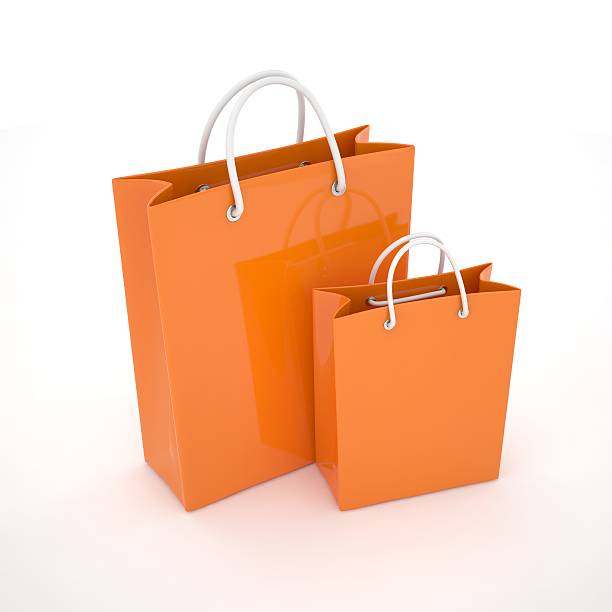 istock Paper Shopping Bags isolated on white background 498018732