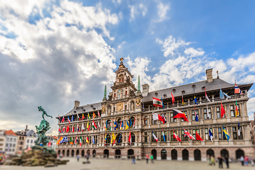 The Antwerp City Hall is a majestic Renaissance building erected between 1561 and 1565. It stands in the Grote Markt, the most important square of the city, and is inscribed on UNESCO's World Heritage List. Antwerp is the most populous city in Flanders.