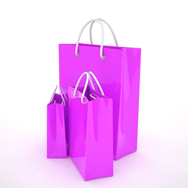 istock Paper Shopping Bags isolated on white background 498019854