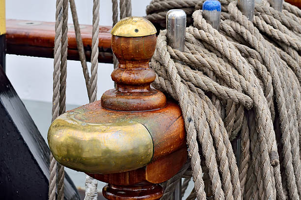 istock Rigging of a sailing ship closeup 498027330