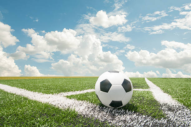 istock Soccer on the green Grass 498027805