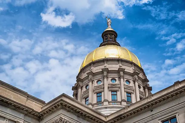 Photo of Gold dome of Georgia Capitol in Atlanta