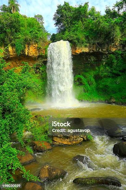 Wasserfall Im Grünen Regenwald Iguacu Falls Argentinien Südamerika Stockfoto und mehr Bilder von Abenteuer