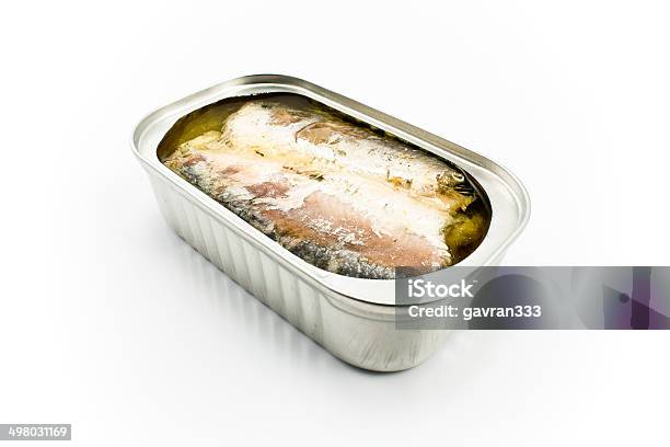 Sardines In Opened Tin Can Stock Photo - Download Image Now - Aluminum, Business Finance and Industry, Can