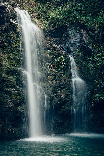 istock Two Waterfalls in Maui Hawaii 498032605