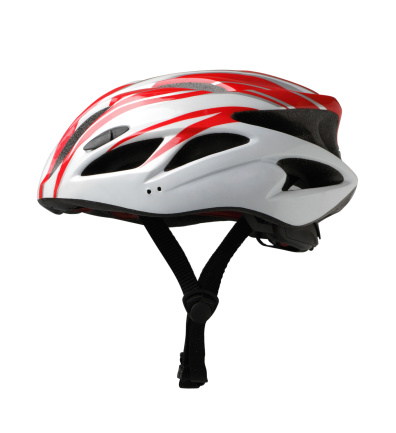 Bicycle mountain bike safety helmet isolated on white background