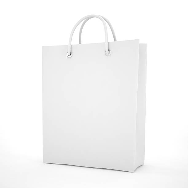 istock Paper Shopping Bag isolated on white background 498049322