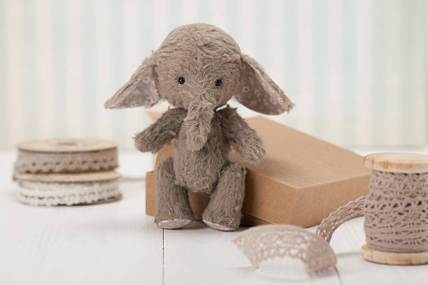 istock Handmade Elephant Soft Toy. Traditional Teddy Style 498049976