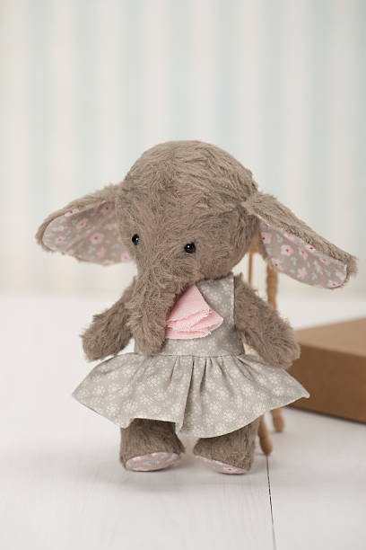 istock Handmade Elephant Soft Toy. Traditional Teddy Style 498050026