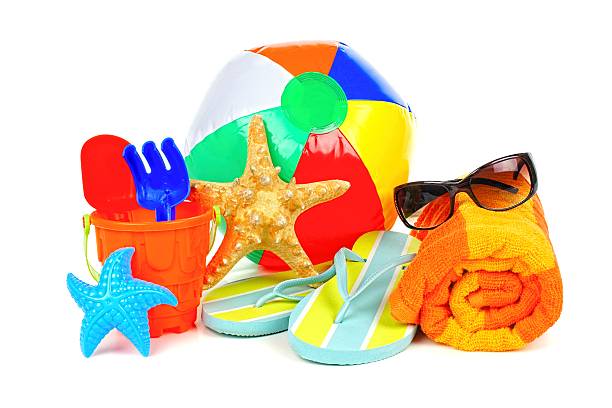 istock Group of fun beach accessories 498051035